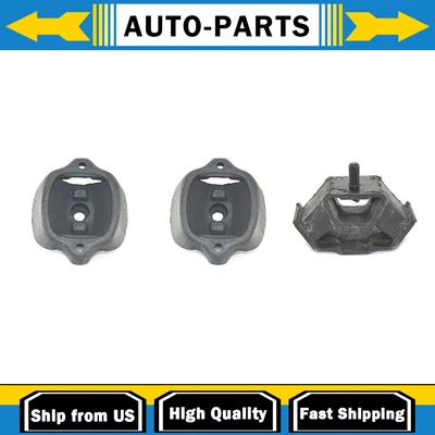 Soportes de motor de transmisión automática DEA 3 piezas para 81-83 BENZ 380SEL 3,8 L 4 velocidades Foto 1 de 4