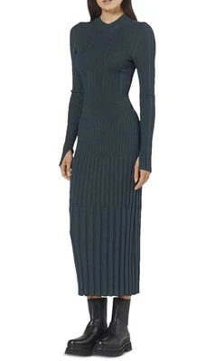 Equipment Solena Sweater Dress Womens Medium Rib Knit Long Sleeve Variegated - Image 1 of 4