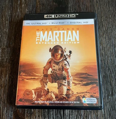 The Martian Movie Extended Edition 4K Ultra HD & Blu-ray Matt Damon Film 3 Discs - Image 1 of 4