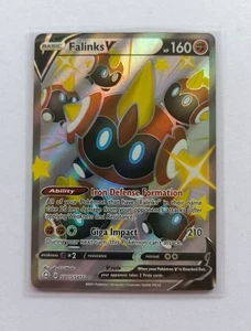 Pokemon Juego de Cartas Coleccionables - Falinks V SV115/SV122 Bóveda Brillante Destinos Tarjeta SW & SH - Imagen 1 de 1