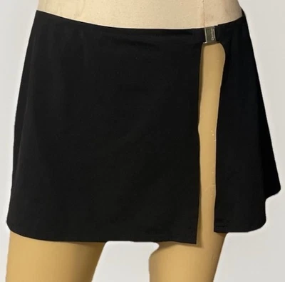 Calvin Klein Swim Skirt Cover Up Black Wrap Slit Style Women’s Medium Swimwear - Image 1 of 4