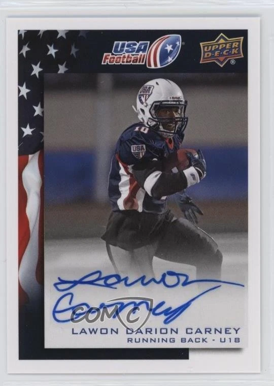 2014 Upper Deck USA Football Auto Lawon Darion Carney #95 Auto - Image 1 of 2