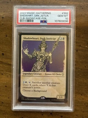 MTG Shadowheart, Dark Justiciar Showcase FOIL Baldur's Gate Rare PSA 10 Gem Mint - Image 1 of 2