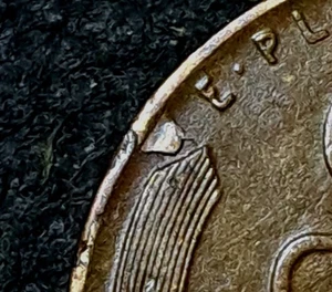 Retained Lamination Peel Rev ~ 1940 P Lincoln Wheat Cent 1C ~ Mint Error Penny - Picture 1 of 5