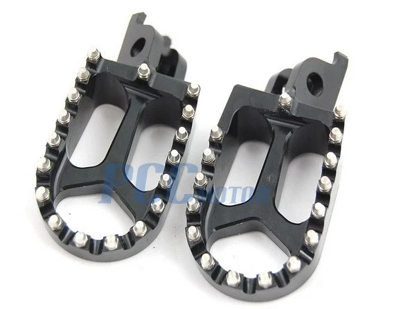 NUEVAS ESTRIBERAS DE CARRERAS PARA HONDA NEGRAS CR125 CR250 CRF 250R 450R 250X 450X H FP07 Foto 1 de 1