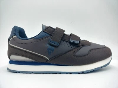 U. S. Polo - Zapatos Júnior Marrón Oscuro Con Dos Rasgados NOBIK002 - Imagen 1 de 3