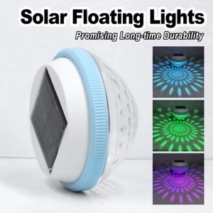 Luce Solare Galleggiante Piscina Esterno Lampada Ricaricabile Lampade LED Notte - Foto 1 di 9