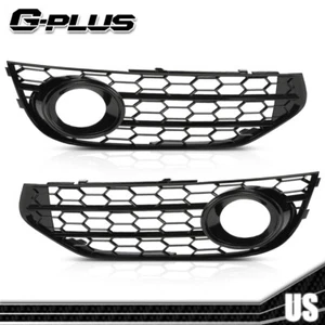Fit For Audi A4 B8 Allroad 2010-2015 Black Front Bumper Fog Light Grille - Picture 1 of 12