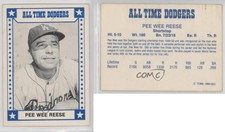 1980 TCMA All Time Brooklyn/Los Angeles Dodgers Blue Back Pee Wee Reese HOF