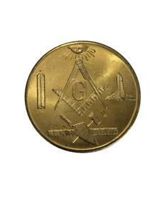 Masonic Coin, Made A Mason recording token blank - Picture 1 of 4