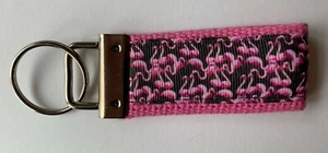  Flamingo Key Chain Key Ring Key Fob Free Ship Made in USA - Picture 1 of 4