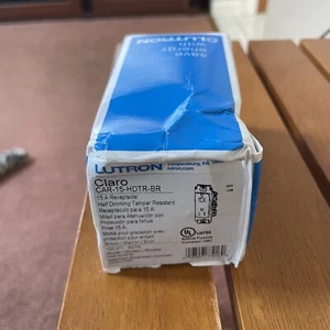 Lutron CAR-15-HDTR-BR half dimming 15A Receptacle brown - Picture 1 of 1