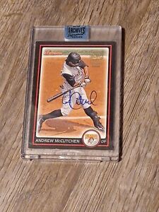 2018 Topps Archives Signature Series Buyback Auto 1/1 Andrew McCutchen