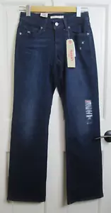 NWT Levi's 529 Curvy Bootcut Jeans Womens Size 27 26x31 Dark Distressed 37-31804 - Picture 1 of 7