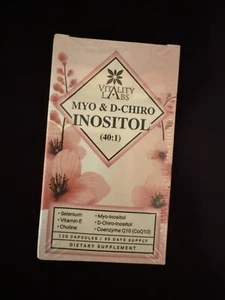 Myo-inositol & D-chiro Inositol Supplement 120 Capsules -4 per serv EXP 12/26 - Picture 1 of 6