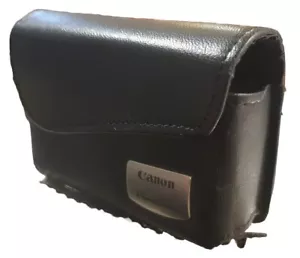 GENUINE CANON MAGNETIC LEATHER SOFT CASE FOR POWERSHOT DIGITAL CAMERA GUC - Picture 1 of 4