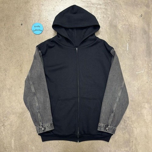 Felpa con cappuccio Balenciaga Twinset manica denim