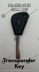 NEW! Subaru Transponder Chip 4D60 (40-bit) Ignition Car Key Replacement DAT17 - Bild 1 von 3