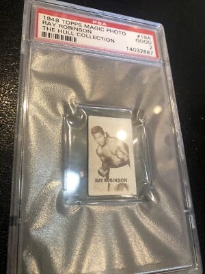 1948 MAGIC PHOTO BOXING CHAMPIONS HULL RAY ROBINSON POP 10 PSA 2 A3237998-887 - Image 1 of 4
