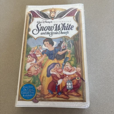 Snow White and the Seven Dwarfs - Disney - 1st Video Release - VHS Sealed - Image 1 of 4