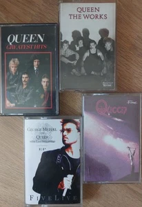 3 x QUEEN UK Cassette Albums & 1 x E.P. ☆Joblot/ Bundle - All Pictured!☆ RaRe! - Picture 1 of 3