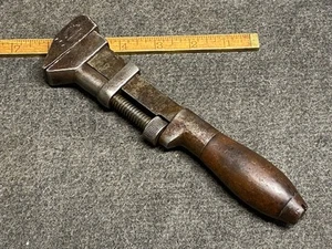 Vintage A G Coes 8" leichter verstellbarer Schraubenschlüssel Pat 26. Dezember 1871 selten - Bild 1 von 12