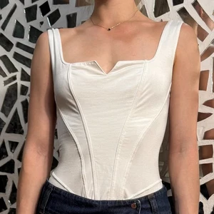 Body Anti-Flirt Paris Vintage Top Blanco Hecho en Francia Talla 2 - Imagen 1 de 11
