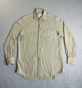 WNU With Nothing Underneath The Boyfriend Shirt Womens 8 Green Organic Cotton - Picture 1 of 18