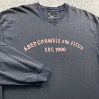 Camiseta De Colección Abercrombie and Fitch Para Hombre Grande Desteñida Arco Spellout Y2K Foto 1 de 4