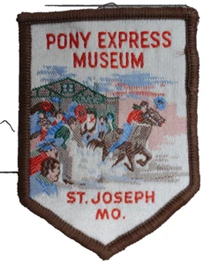 Vintage Pony Express Museum Patch St. Joseph Missouri - Picture 1 of 2
