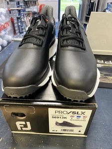 Footjoy Pro SLX Mens Golf Shoe, Black/White, Size 9 UK, Spikeless, Leather - Picture 1 of 5