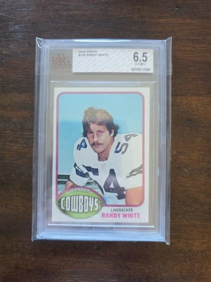 1976 TOPPS #158 RANDY WHITE RC COWBOYS HOF BVG 6.5 - Image 1 of 2