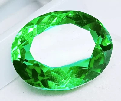 AAA+ Rare Green Peridot Oval Cut 16.15 Ct. Loose Gemstone Gift for Women/Her - Image 1 of 4