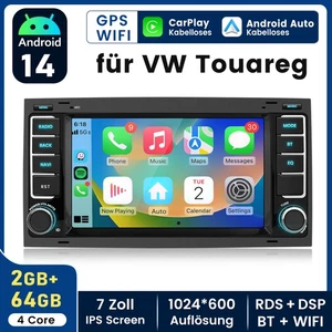 Für VW T5 Multivan Transporter Android 14 Autoradio Carplay GPS Navi RDS BT DAB+ - Bild 1 von 20