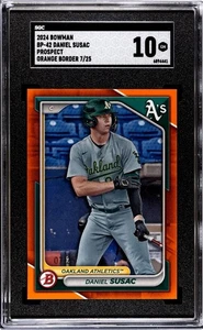 2024 Bowman - Prospects Daniel Susac #BP-42 Orange Border /25 (RC) - Picture 1 of 2