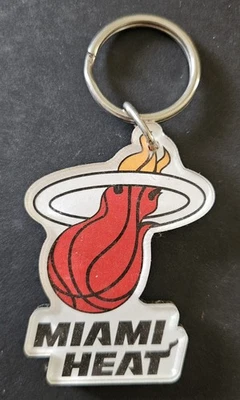 Official Miami Heat NBA Basketball Acrylic Keyring - Image 1 of 4