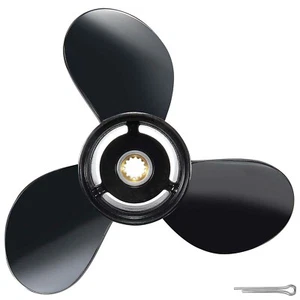 13.2 x 19 Aluminum Boat Propeller Fit Evinrude Johnson OMC 40-140hp 13 Spline,RH - Bild 1 von 7