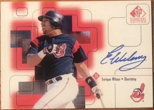 1999 SP Signature Edition Autographs Enrique Wilson #EW Cleveland Indians - Picture 1 of 2