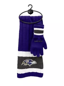 NFL Baltimore Ravens Knit Scarf & Glove Set - Picture 1 of 1