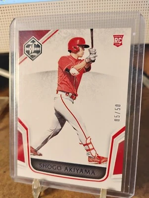 Shogo Akiyama 2020 Panini Chronicles Limited Blue /50 RC Reds - Image 1 of 4