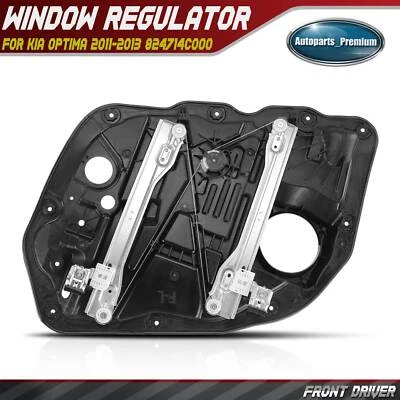 Front Driver Left Window Regulator w/ Panel for Kia Optima 2011-2013 824714C000 - Image 1 of 4