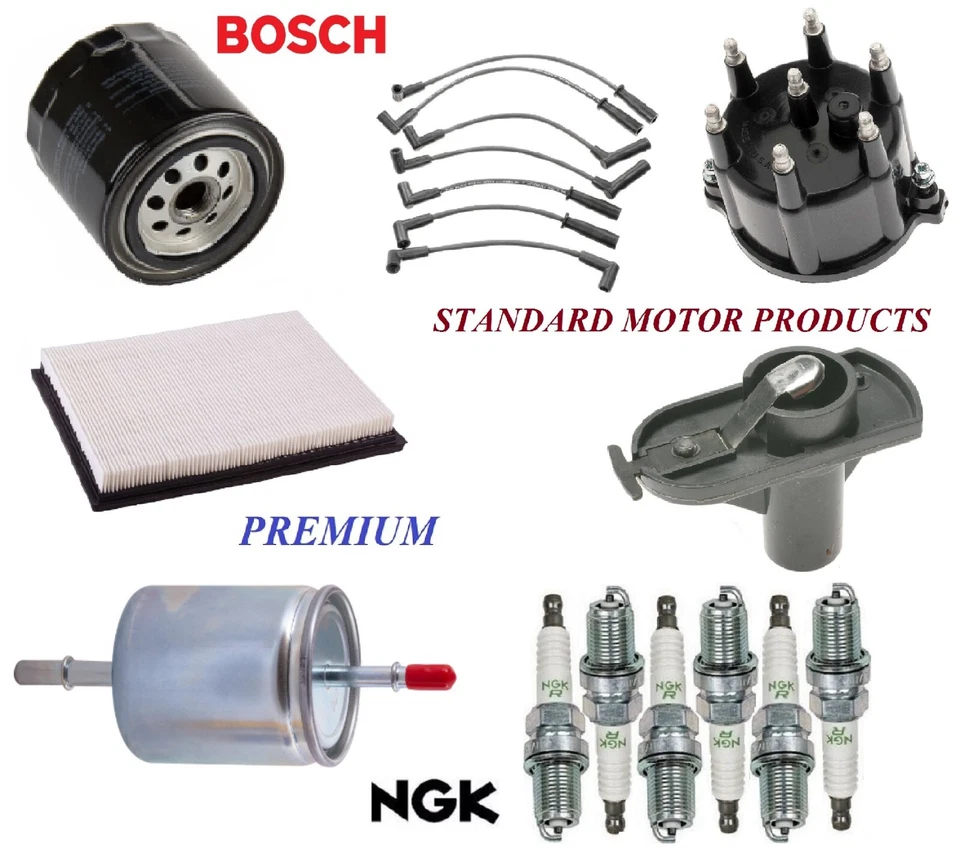 Tune Up Kit Filters Wire Plugs For JEEP GRAND CHEROKEE 4.0L, EXC. 53006150 94-96 - Image 1 of 1