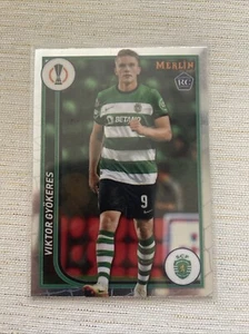 2023-24 Merlin Uefa Club Competitions Viktor Gyokeres RC #113 Sporting π₯πβ½οΈ - Picture 1 of 1