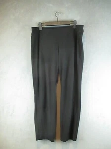 Eileen Fisher Pants Womens Petite Large Black Pull On Stretch Lightweight Travel - Picture 1 of 13