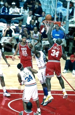 SHAQUILLE O'NEAL 2003 NBA All Star Game NBA Original 35mm Transparency Negative Foto 1 de 3