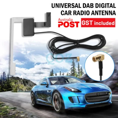 Universal DAB Digital Car Radio Antenna Aerial SMB Window Glass Mount - image 1 of 4