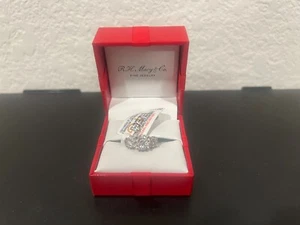 Diamond Three Stone Engagement Ring (3/4 ct. t.w.) in 14k White Size 5 - Picture 1 of 2