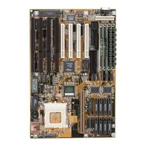 Motherboard Baby AT Soyo SY-5TC2 Socket 7 FPM / EDO PCI ISA + 40MB RAM - Picture 1 of 3