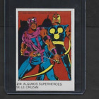 1980 Spanish Marvel Superheroes #214 HAWKEYE & NOVA Candy Bar Insert Card
