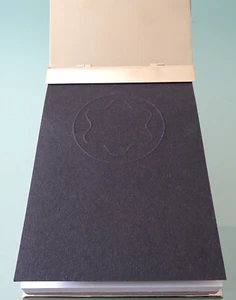 sehr schönes MEMOPAD in CHROM mit vollständigem MONTBLANC - BLOCK, sehr EDEL - Bild 1 von 8